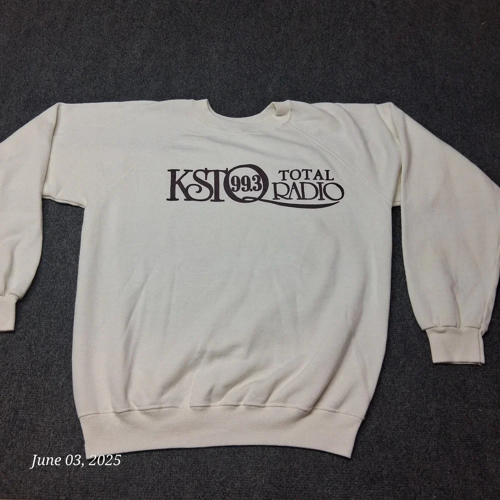 Vintage KST 99.3 Total Radio Sweatshirt Adult Size XXL  Hanes Made in USA‎ 90s